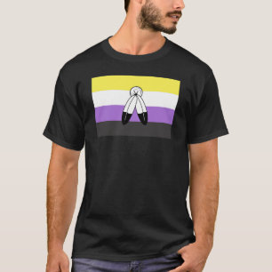 T-shirt Drapeau de fierté non binaire à double esprit
