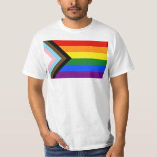 T-shirt Drapeau de fierté Progress Pride de SlipperyJoe si