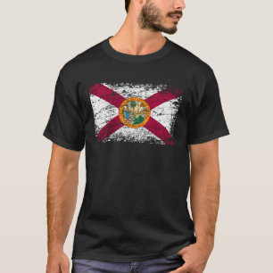 T-shirt Drapeau de Floride FL État de Sunshine utilisé