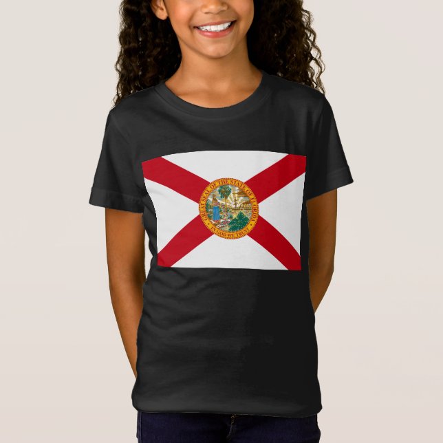 T-Shirt Drapeau de Floride : L'état de soleil des Floridie (Devant)