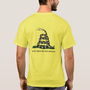 T-shirt Drapeau de Gadsden tournez autour et découvrez