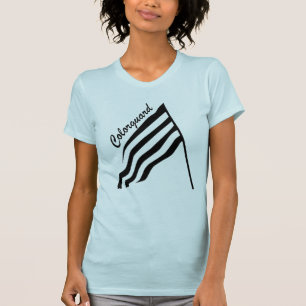 T-shirt Drapeau de garde-couleur doré