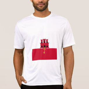 T-shirt Drapeau de Gibraltar