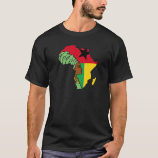 T-shirt Drapeau de Guinée Bissau Afrique Carte Patrimoine