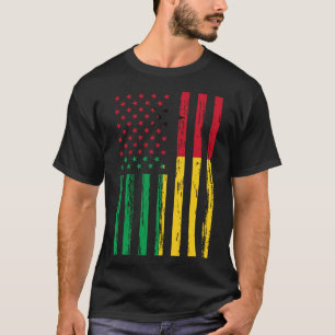 T-shirt Drapeau de Guinée Bissau Amérique États-Unis ADN p