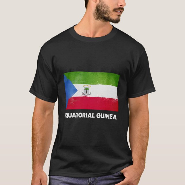 T-shirt Drapeau de Guinée équatoriale équatoriale (Devant)