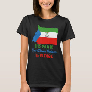 T-shirt Drapeau de Guinée équatoriale Mois du patrimoine h