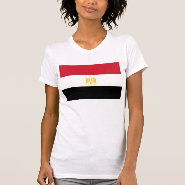 T-shirt Drapeau de Hashtag Egypte (Devant)