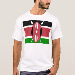 T-shirt Drapeau de haute qualité du Kenya