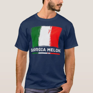 T-shirt Drapeau de héros italien Georgia Meloni