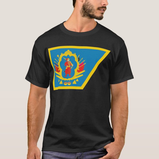 T-shirt Drapeau de Hetmanat de Cosaque (Devant)