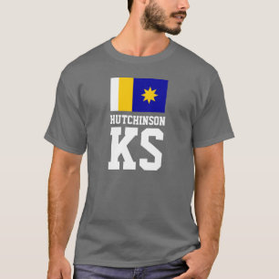 T-shirt Drapeau de Hutchinson, Kansas