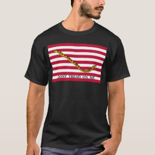 T-shirt Drapeau de Jack de marine - ne marchez pas sur moi