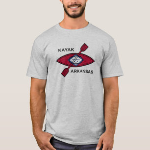 T-shirt Drapeau de Kayak Arkansas