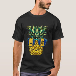 T-shirt Drapeau de la Barbade Ananas Racines Bajan Fierté