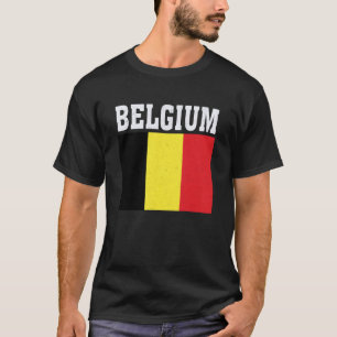 T-shirt Drapeau de la Belgique Souvenir Patriotique Racine