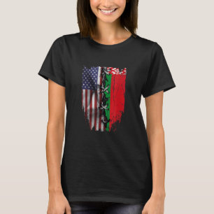 T-shirt Drapeau de la Biélorussie américaine Croissance de