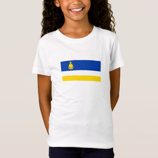 T-Shirt Drapeau de la Buryatia patriotique (Devant)