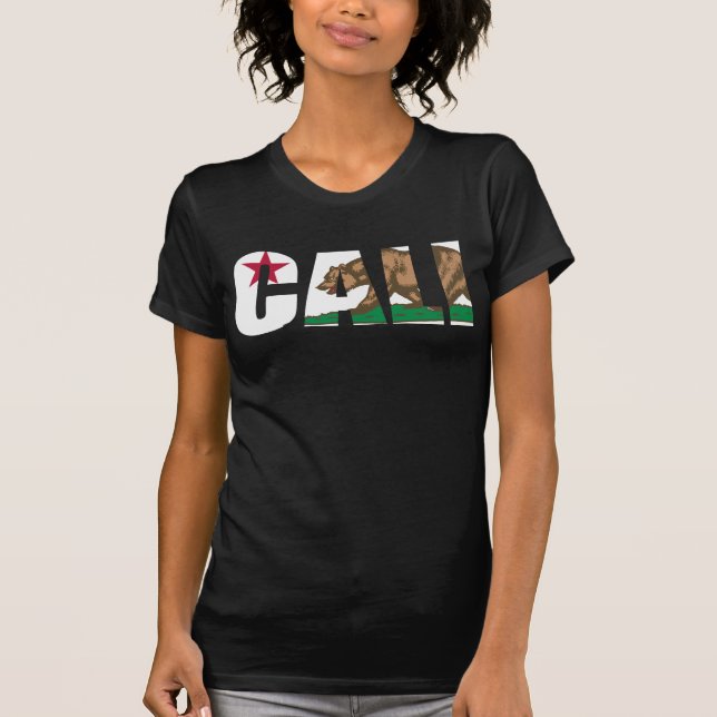 T-shirt Drapeau de la Californie Cali (Devant)