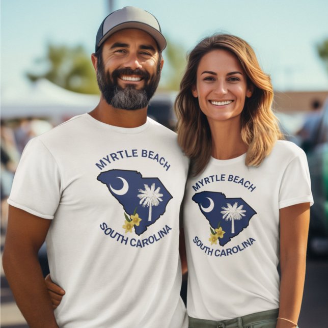 T-shirt Drapeau de la Caroline du Sud Fleur de l'État Jess (Créateur téléchargé)