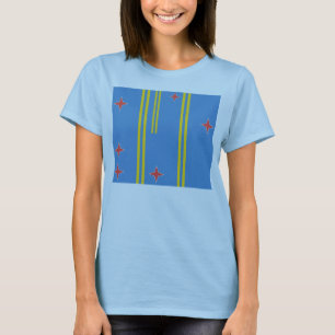 T-shirt Drapeau de la chemise 6 étoiles Aruba
