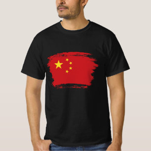 T-shirt Drapeau de la Chine
