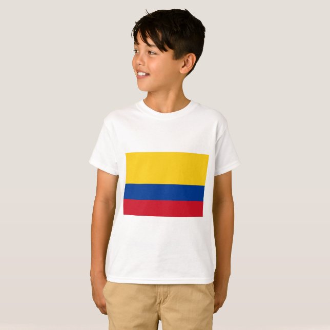 T-shirt Drapeau de la Colombie (Devant entier)