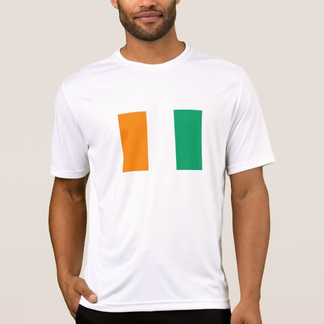 T-shirt Drapeau de la Côte d'Ivoire (Devant)