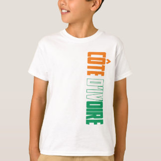T-shirt Drapeau de la Côte d'Ivoire