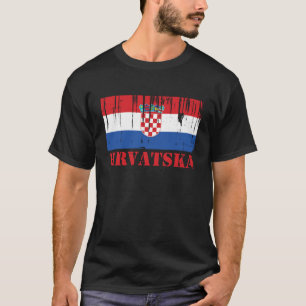 T-shirt Drapeau de la Croatie