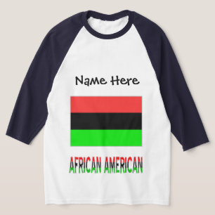 T-shirt Drapeau de la diaspora afro-américaine personnalis