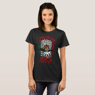 T-shirt Drapeau de la famille des racines mexicaines du Me