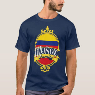 T-shirt Drapeau de la famille Munoz Colombie