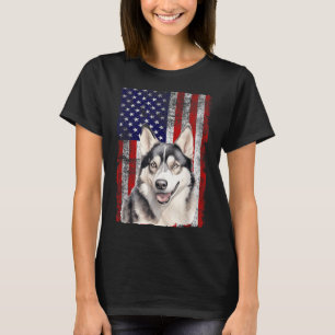 T-shirt Drapeau de la fête du 4 juillet pour amateur de ch