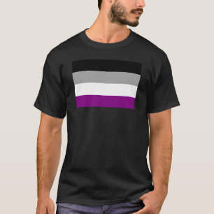 T-shirt Drapeau de la fierté asexuelle