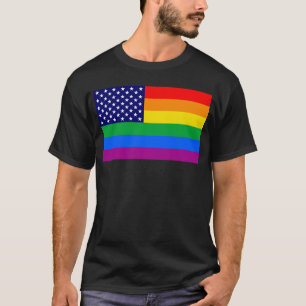 T-shirt Drapeau de la fierté Gaymericaine
