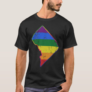T-shirt Drapeau de la Fierté LGBT de Washington DC