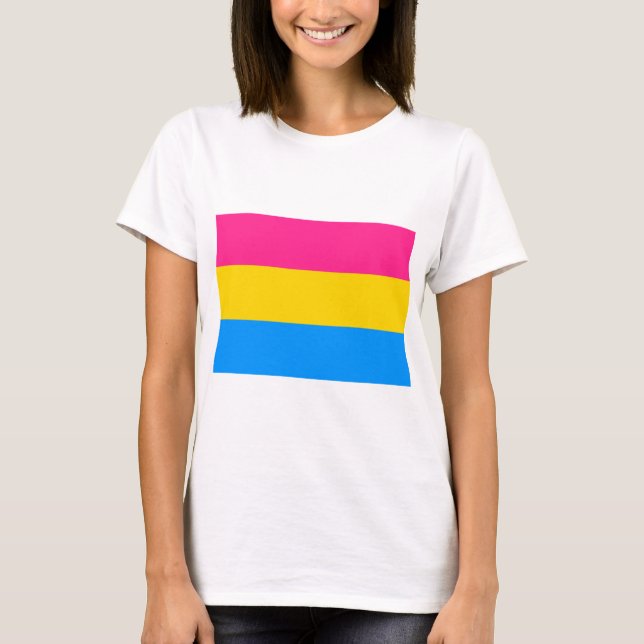 T-shirt Drapeau de la fierté Pansexual (Devant)