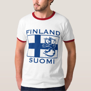 T-shirt Drapeau de la Finlande