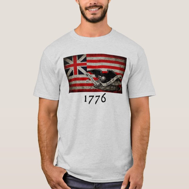 T-shirt Drapeau de la Grande Union 1776 (Devant)
