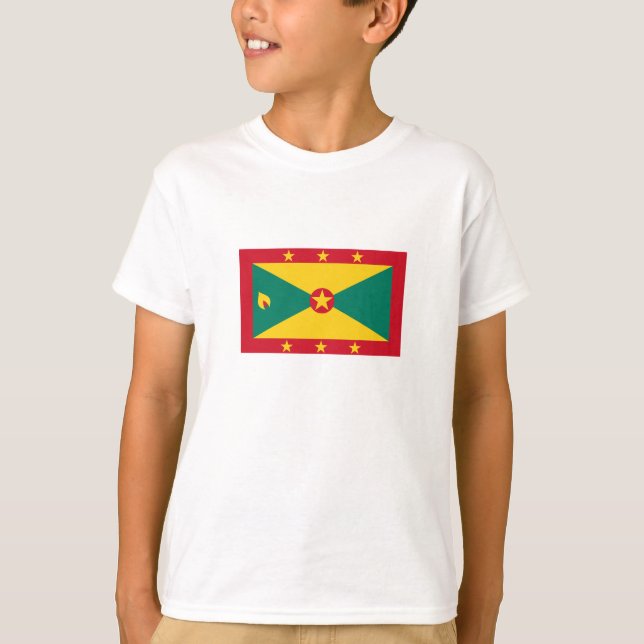 T-shirt Drapeau de la Grenade (Devant)