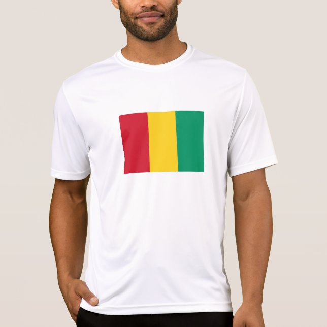 T-shirt Drapeau de la Guinée (Devant)