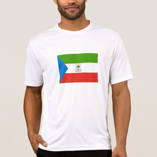 T-shirt Drapeau de la Guinée équatoriale (Devant)