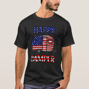 T-shirt Drapeau de la Joyeuse Fierté Américaine De Camper 