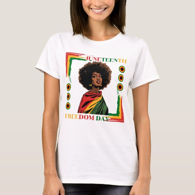 T-shirt Drapeau de la junte afro drapée dans le drapeau de (Devant)