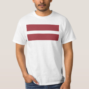 T-shirt Drapeau de la Lettonie