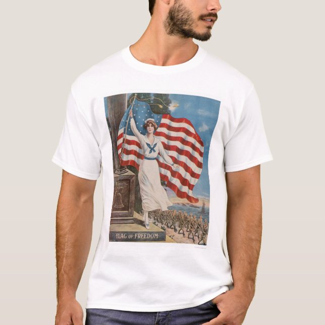 T-shirt Drapeau de la liberté (Devant)