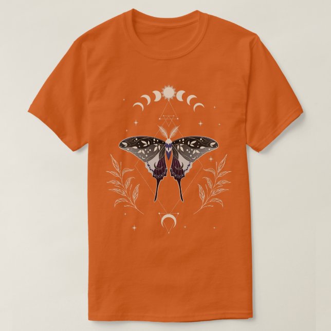 T-shirt Drapeau de la Luna Moth Celestial LGBT Pride (Design devant)