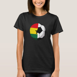 T-shirt Drapeau de la moitié du Ghana Football