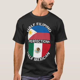 T-shirt Drapeau de la moitié philippine mexicaine Philippi